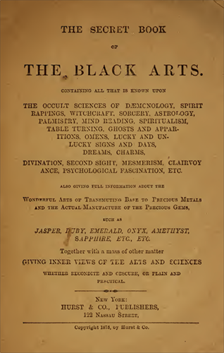 Secret Book Of The Black Arts